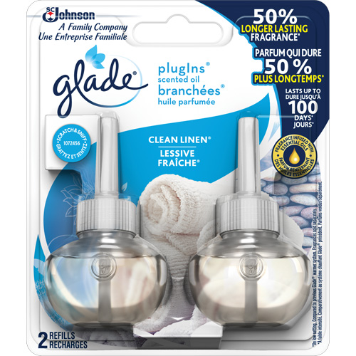 Recharge Glade Branch&eacute;es huile parfum&eacute;e, Lessive fraîche , Cartouche Toolneeds Inc.