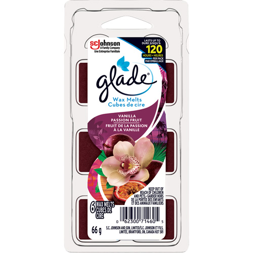 Cubes de cire parfum&eacute;e Glade, Fruit de la passion &agrave; la vanille Toolneeds Inc.