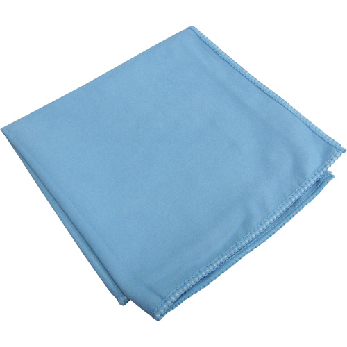 Chiffons sp&eacute;cialis&eacute;s pour vitres et miroirs, Microfibre, Bleu Toolneeds Inc.