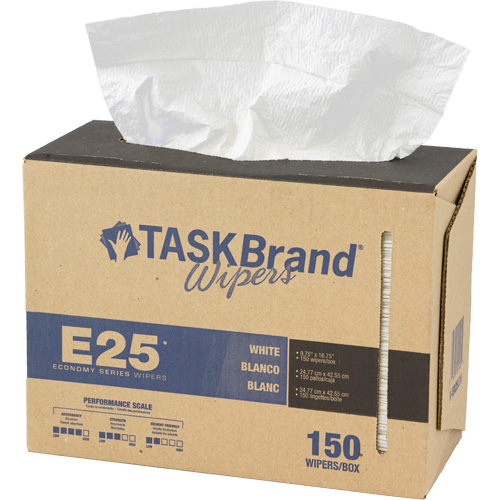 Essuie-tout &eacute;conomique &agrave; renfort tiss&eacute; TaskBrand E25, Tout usage, 16-3/4" lo x 9-3/4" la Toolneeds Inc.