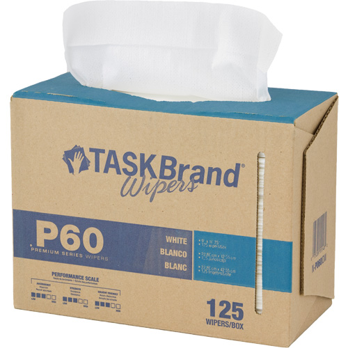 Chiffons de premi&egrave;re qualit&eacute; P60 TaskBrand, Tout usage, 16-3/4" lo x 8-1/4" la Toolneeds Inc.