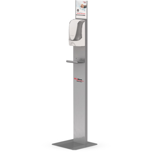Support de plancher pour distributeur de d&eacute;sinfectant pour les mains sans contact Toolneeds Inc.