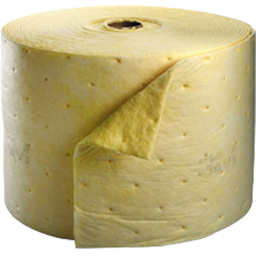Tampon absorbant pour produits chimiques, Lourd, 150' lo x 15,25" la, Absorption 35,9 gal Toolneeds Inc.