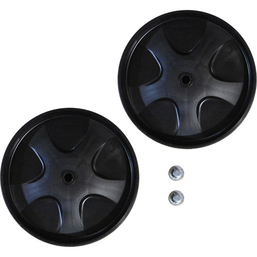 Roues de rechange avec capuchons &agrave; pression pour chariot &agrave; d&eacute;chets Toolneeds Inc.