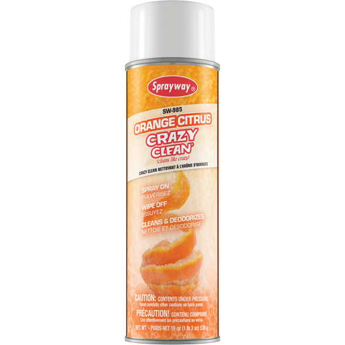Orange Citrus Crazy Clean, 19 fl. oz., Aerosol Can Toolneeds Inc.