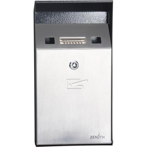 Cendrier, Montage mural, Acier inoxydable, Capacit&eacute; 1 Litre, Hauteur 11-4/5" Toolneeds Inc.