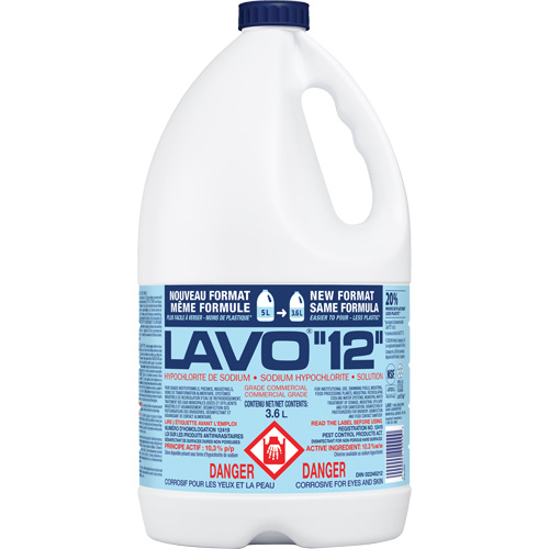 Javellisant liquide, 3,6 L, Cruche Toolneeds Inc.