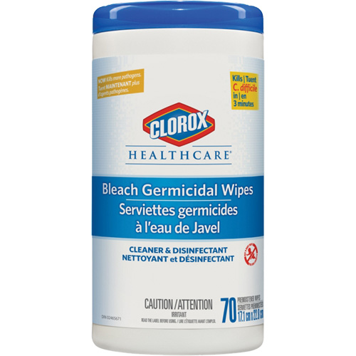 Healthcare&reg; Disinfecting Bleach Wipes, 70 Count Toolneeds Inc.