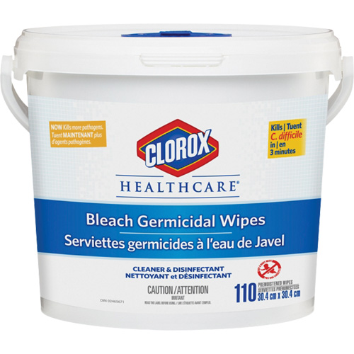 Healthcare&reg; Disinfecting Bleach Wipes, 110 Count Toolneeds Inc.