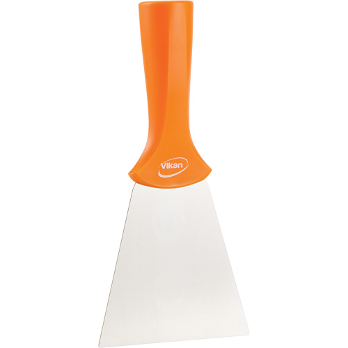 Handle-Mounted Stainless Steel Scraper, Orange, 4" W x 8" L Toolneeds Inc.