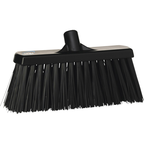 Heavy-Duty Push Broom, Stiff Bristles, 13", Polyester, Black Toolneeds Inc.