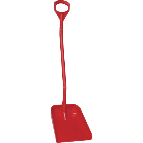 Ergonomic Large Blade Shovel, 51" Length, Plastic, Red Toolneeds Inc.