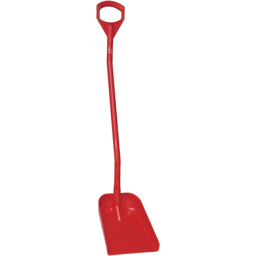 Pelle ergonomique &agrave; lame r&eacute;duite, Longueur de 50", Plastique, Rouge Toolneeds Inc.