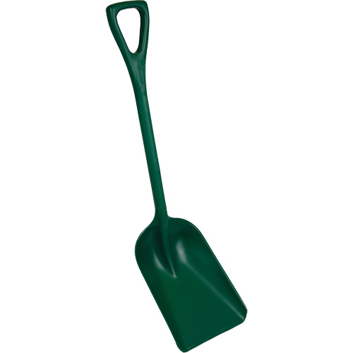 Pelle monobloc perceptible par d&eacute;tecteur de m&eacute;tal, Lame 10" x 14", Longueur de 37-1/2", Plastique, Vert Toolneeds Inc.