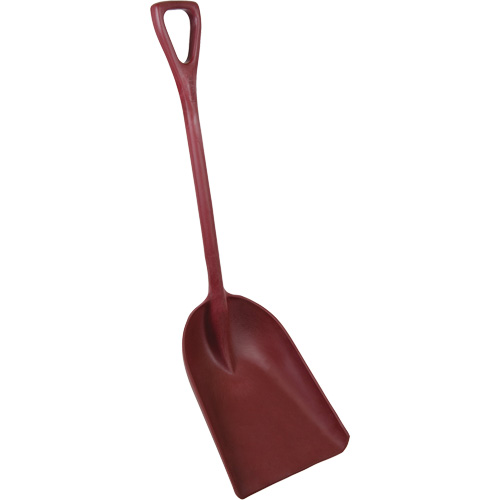 Pelle monobloc perceptible par d&eacute;tecteur de m&eacute;tal, Lame 13-3/4" x 17", Longueur de 42-1/2", Plastique, Rouge Toolneeds Inc.