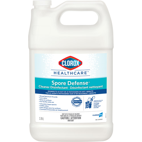 D&eacute;sinfectant nettoyant Clorox Healthcare Spore Defense, 3,78 L, Cruche Toolneeds Inc.