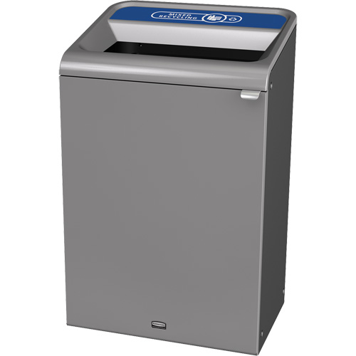 Conteneur pour d&eacute;chets de recyclage m&eacute;lang&eacute;s Configure, Vrac/Bord de rue/De bureau, Acier, 33 gal. US Toolneeds Inc.