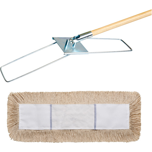 Syst&egrave;me de vadrouille &agrave; &eacute;pousseter Break-Ezy, Style &agrave; enfiler, Coton, 48" lo x 5" la Toolneeds Inc.