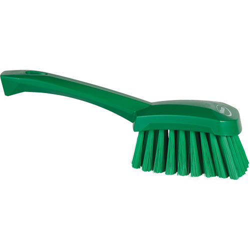 Short-Handled Washing Brush, Soft Bristles, 10-1/2" Long, Green Toolneeds Inc.