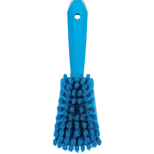 Short-Handled Washing Brush, Soft Bristles, 10-1/2" Long, Blue Toolneeds Inc.