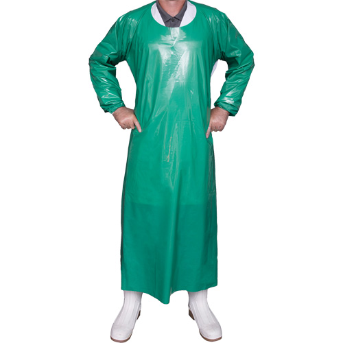 Top Dog 6 Mil. Gown, X-Large, Green, Polyurethane Toolneeds Inc.