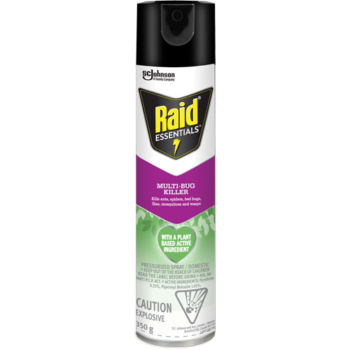 Raid&reg; Essentials Multi-Bug Killer, 350 g, Aerosol Can Toolneeds Inc.