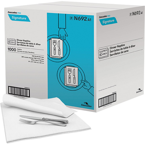 Serviettes de table Pro Signature, 1 pli, 15" x 15" Toolneeds Inc.