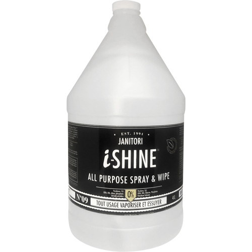 Janitori All-Purpose i-Shine Spray & Wipe, 4 L, Jug Toolneeds Inc.