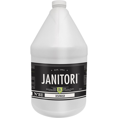 Nettoyant &agrave; vaisselle Janitori 81, Liquide, 4 L Toolneeds Inc.