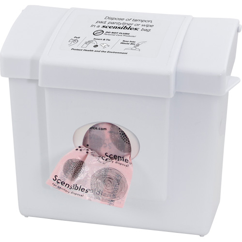 Contenant &agrave; d&eacute;chets & distributeur combin&eacute; Scensibles Toolneeds Inc.