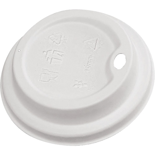 Couvercles &agrave; boire en d&ocirc;me blanc compostables Toolneeds Inc.