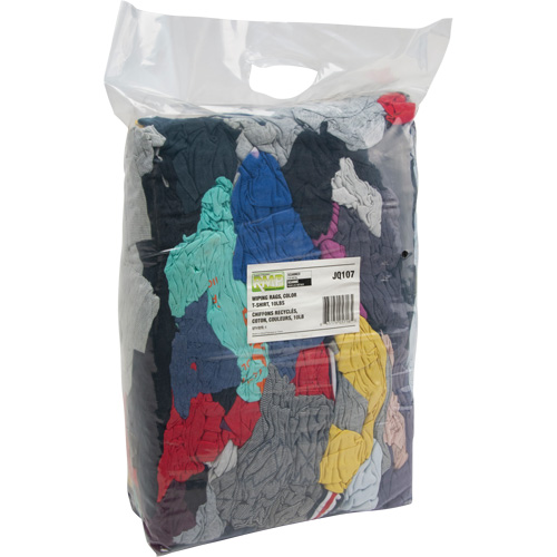 Recycled Material Wiping Rags, Cotton, Mix Colours, 10 lbs. Toolneeds Inc.