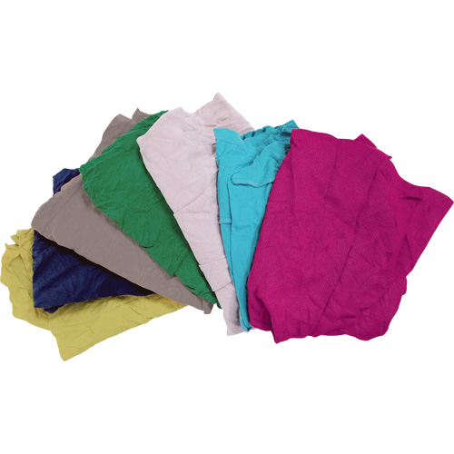 Recycled Material Wiping Rags, Cotton, Mix Colours, 10 lbs. Toolneeds Inc.