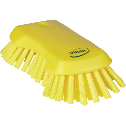 Hand Brush, Extra Stiff Bristles, 9-1/10" Long, Yellow Toolneeds Inc.