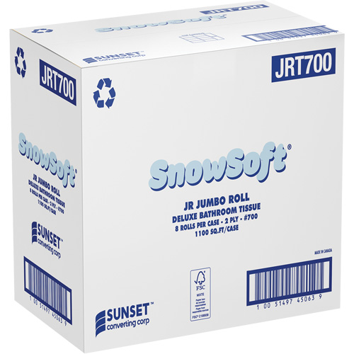 Snowsoft Deluxe Bathroom Tissue, Jumbo Roll, 2 Ply, White Toolneeds Inc.