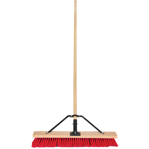 Balai-brosse &agrave; manche renforc&eacute;, 24", Moyen, Soies PVC Toolneeds Inc.