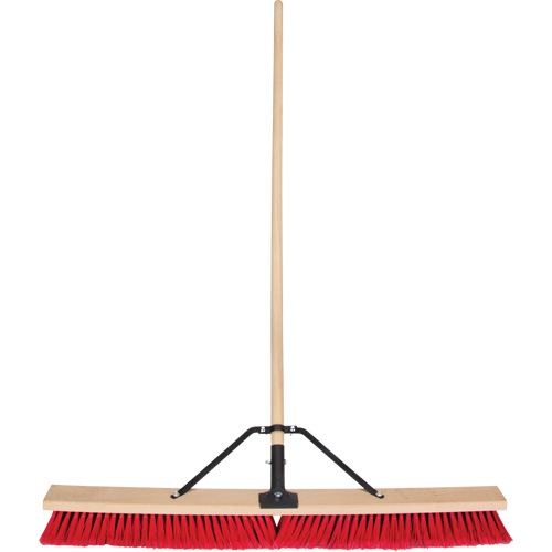 Push Broom with Braced Handle, 36", Medium, PVC Bristles Toolneeds Inc.