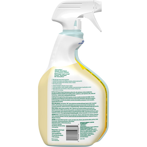 Nettoyant tout usage CloroxPro Clorox EcoClean, 946 ml, Bouteille &agrave; g&acirc;chette Toolneeds Inc.