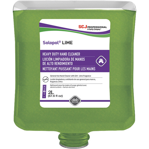 Solopol&reg; Medium Heavy-Duty Hand Cleaner, Pumice, 2 L, Plastic Cartridge, Lime Toolneeds Inc.