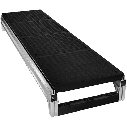 FOUNDATION Smooth Modular Aluminum Work Platform Kit, 18" W x 72" D, 400 lbs. Capacity, All-Welded Toolneeds Inc.