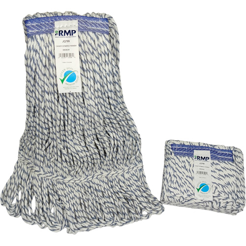 Candy-Striped Mop Head, Floor Finishing, Synthetic, Loop Style Toolneeds Inc.