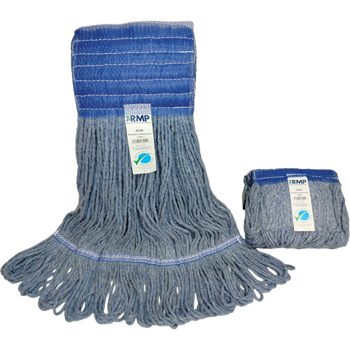 Wide-Band Mop Head, Antimicrobial/Floor Finishing/Specialty, Cotton/Rayon/Synthetic, Loop Style Toolneeds Inc.