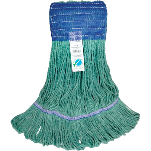 Wide-Band Mop Head, Antimicrobial/Floor Finishing/Specialty, Cotton/Rayon/Synthetic, Loop Style Toolneeds Inc.