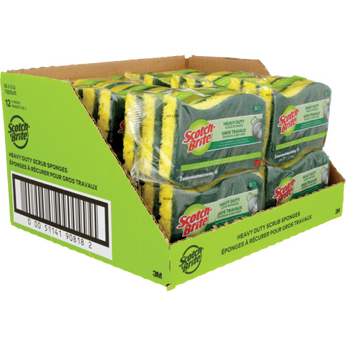 Scotch-Brite&reg; Heavy Duty Scrub Sponge, Scrubbing, 2-3/5" W x 4-2/5" L Toolneeds Inc.
