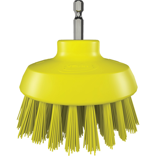 HyDrive Round Drill Brush, Extra Stiff Bristles, 3-1/10" Long, Yellow Toolneeds Inc.