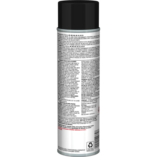 Nettoyant pour pi&egrave;ces de freins Pro Line avec tr&egrave;s faible teneur en COV, Canette a&eacute;rosol Toolneeds Inc.
