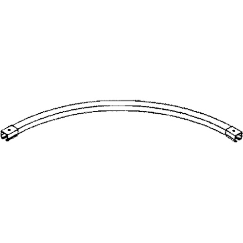 90° Curved Curtain Partition Track with Splicers, 3' L Toolneeds Inc.