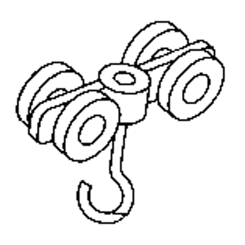 Rouleau double en acier pour rail de roulement de murs-rideaux Toolneeds Inc.