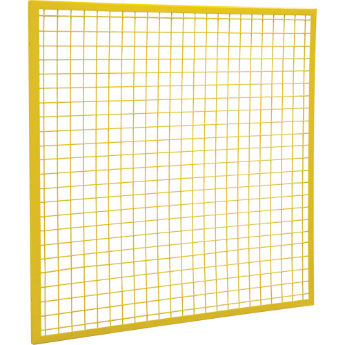 Composantes pour partitions & cloisons grillag&eacute;es - Panneaux, 4' h x 4' la, Jaune Toolneeds Inc.