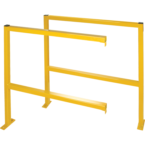 Perimeter Guards - Tubular Style, 48" W x 49-1/2" H, Yellow Toolneeds Inc.